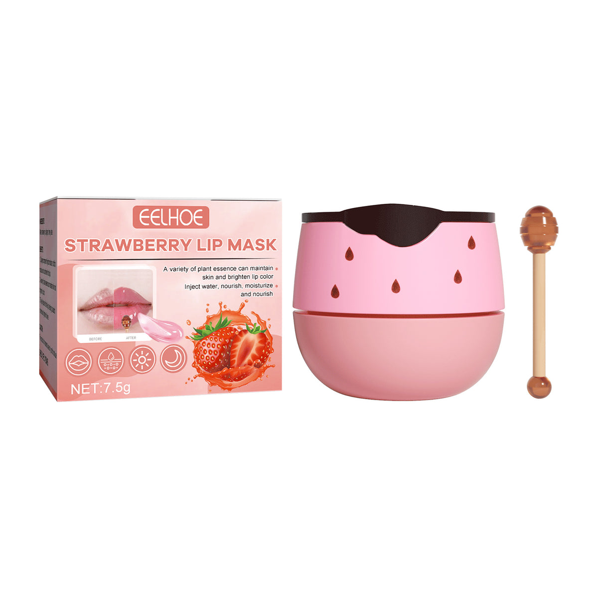 Lip Mask Lightening Lip Lines, Hydrating, Moisturizing, Removing Dead Skin, Anti-Freezing And Cracking, Non-Greasy And Easy To Absorb Lip Balm
