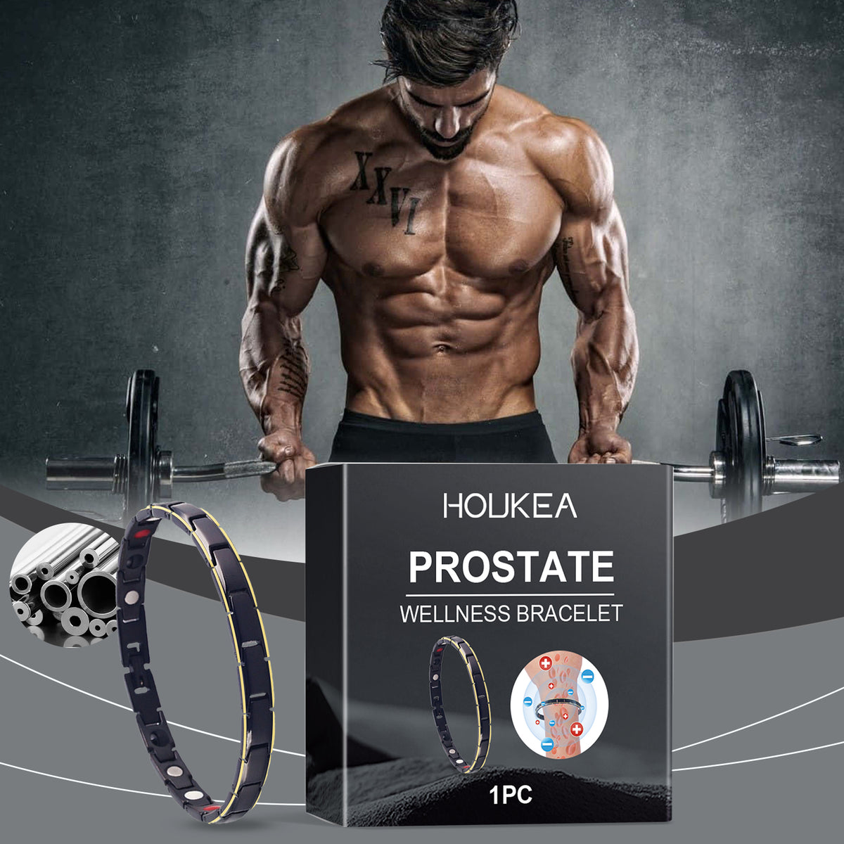 Men's Silicone Fitness Bracelet