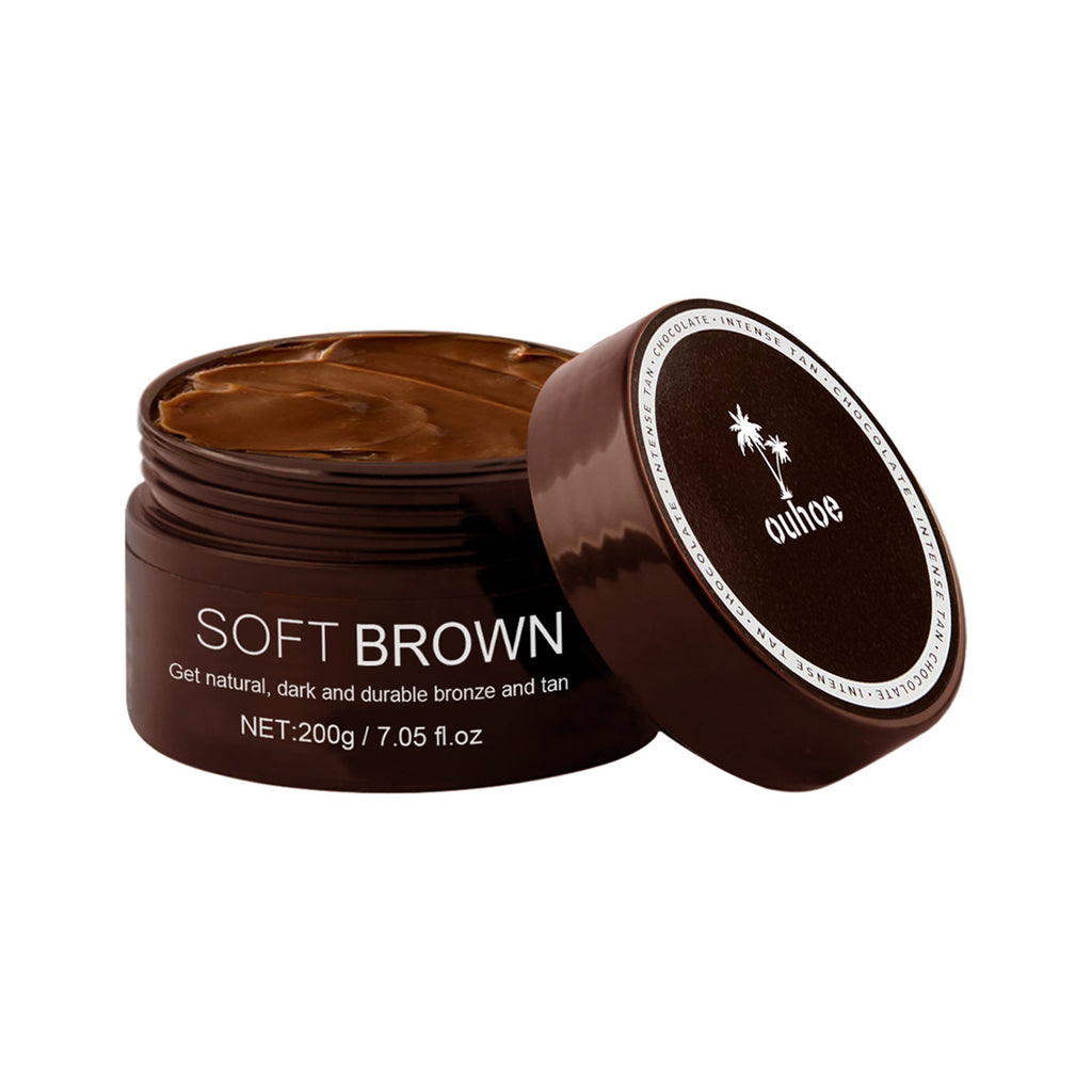 Soft Brown, Summer Seaside Tanning Dark Tan Moisturizing Cream for Tanning Skin