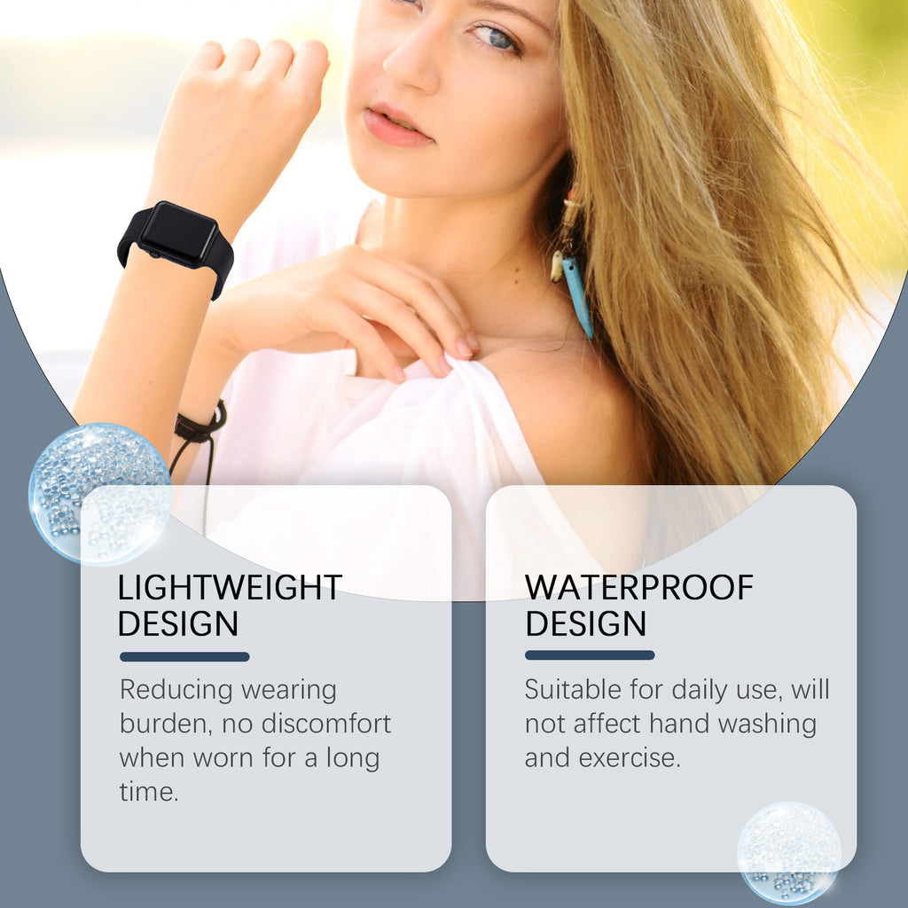 Lightweight Silicone Wellness Bracelet Watch