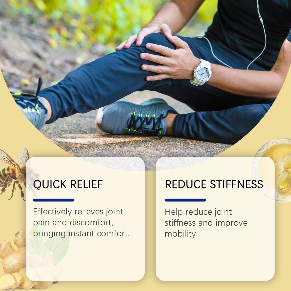 Wiyun Bee Venom Joint Care Cream Gentle And Soothing Wrist Knee Massage Body Topical Daily Care Cream