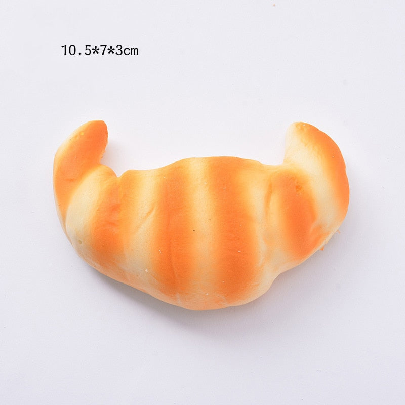 Squishy Food Creative Simulation Bread Toast Donuts Slow Rising Squeeze Stress Relief Toys Spoof Tease People Desktop Decoration