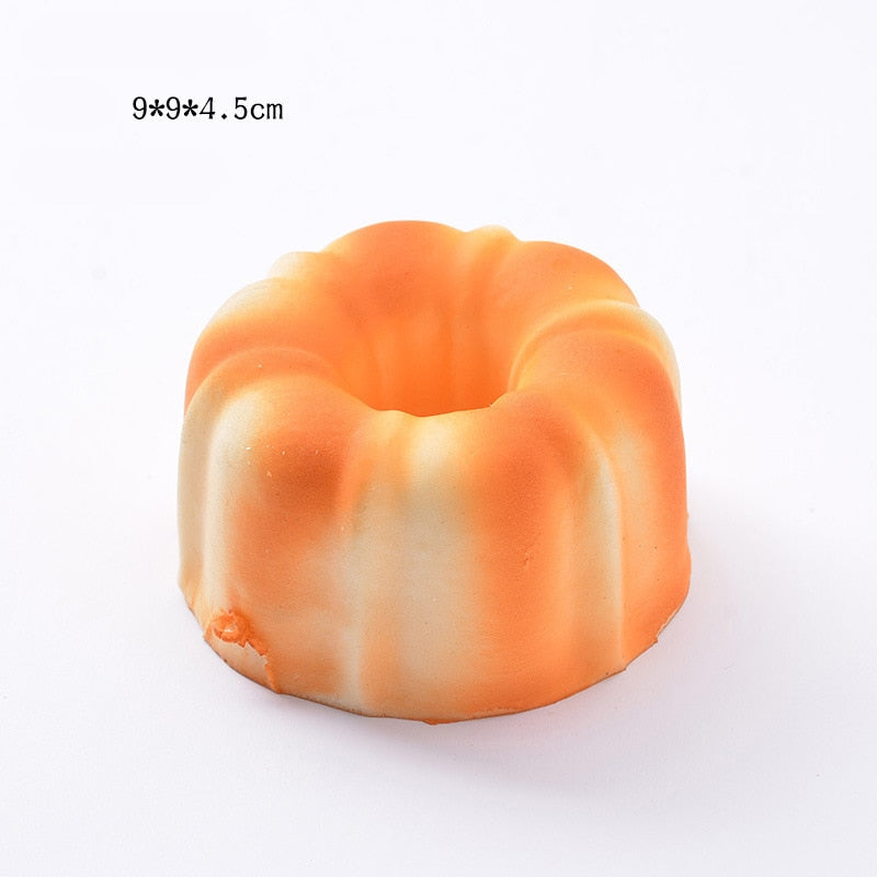 Squishy Food Creative Simulation Bread Toast Donuts Slow Rising Squeeze Stress Relief Toys Spoof Tease People Desktop Decoration
