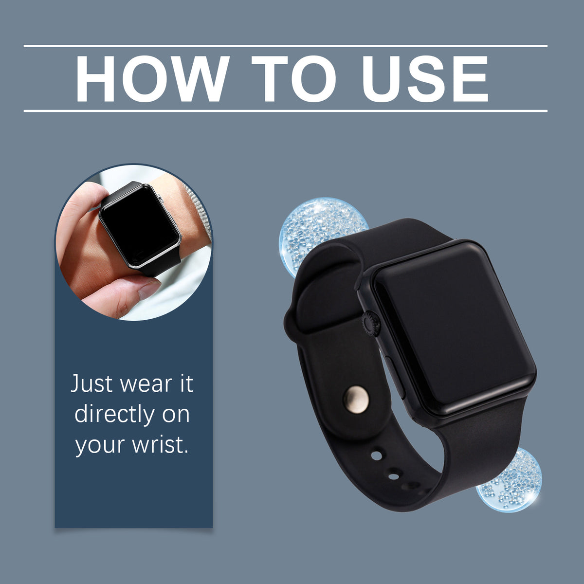 Lightweight Silicone Wellness Bracelet Watch
