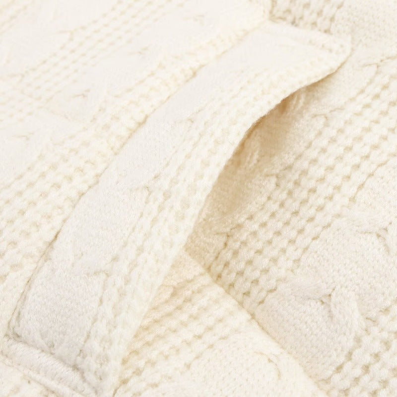 Women's Casual Knitted Padded Vest – Stand Collar Loose Fit
