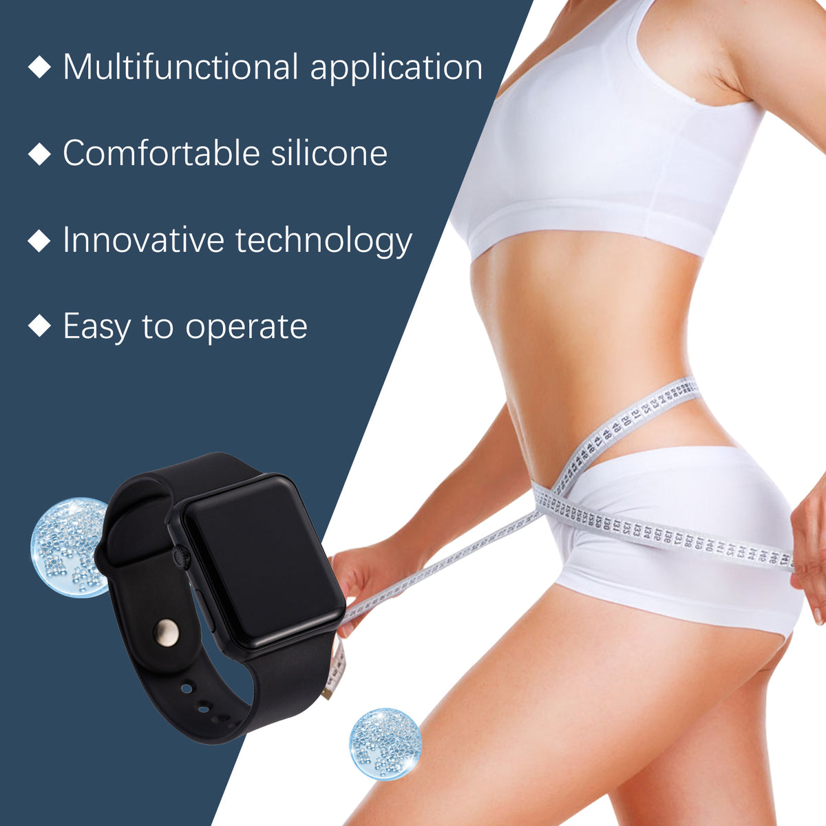 Lightweight Silicone Wellness Bracelet Watch