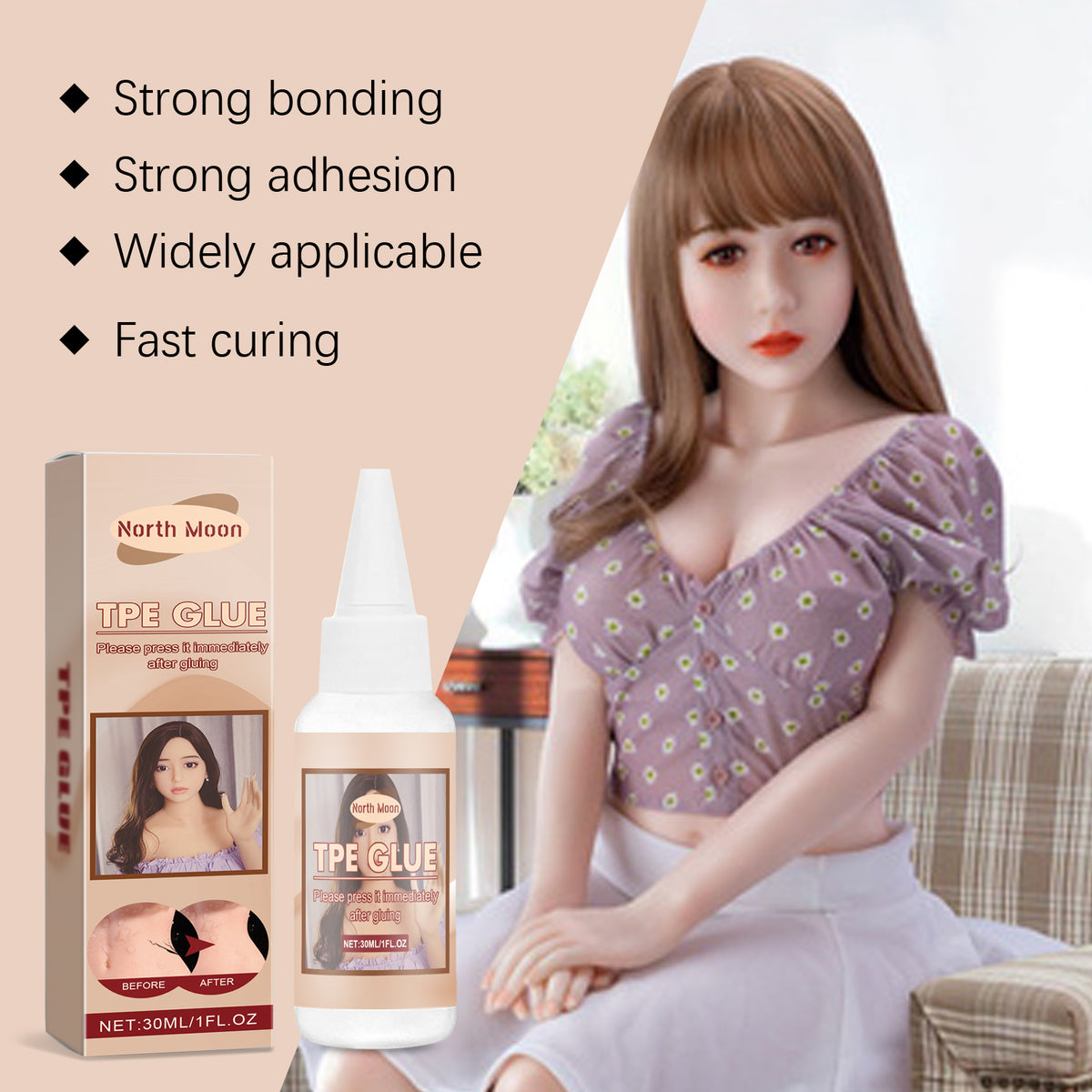 TPE Doll Repair Glue – Strong Flexible Bond