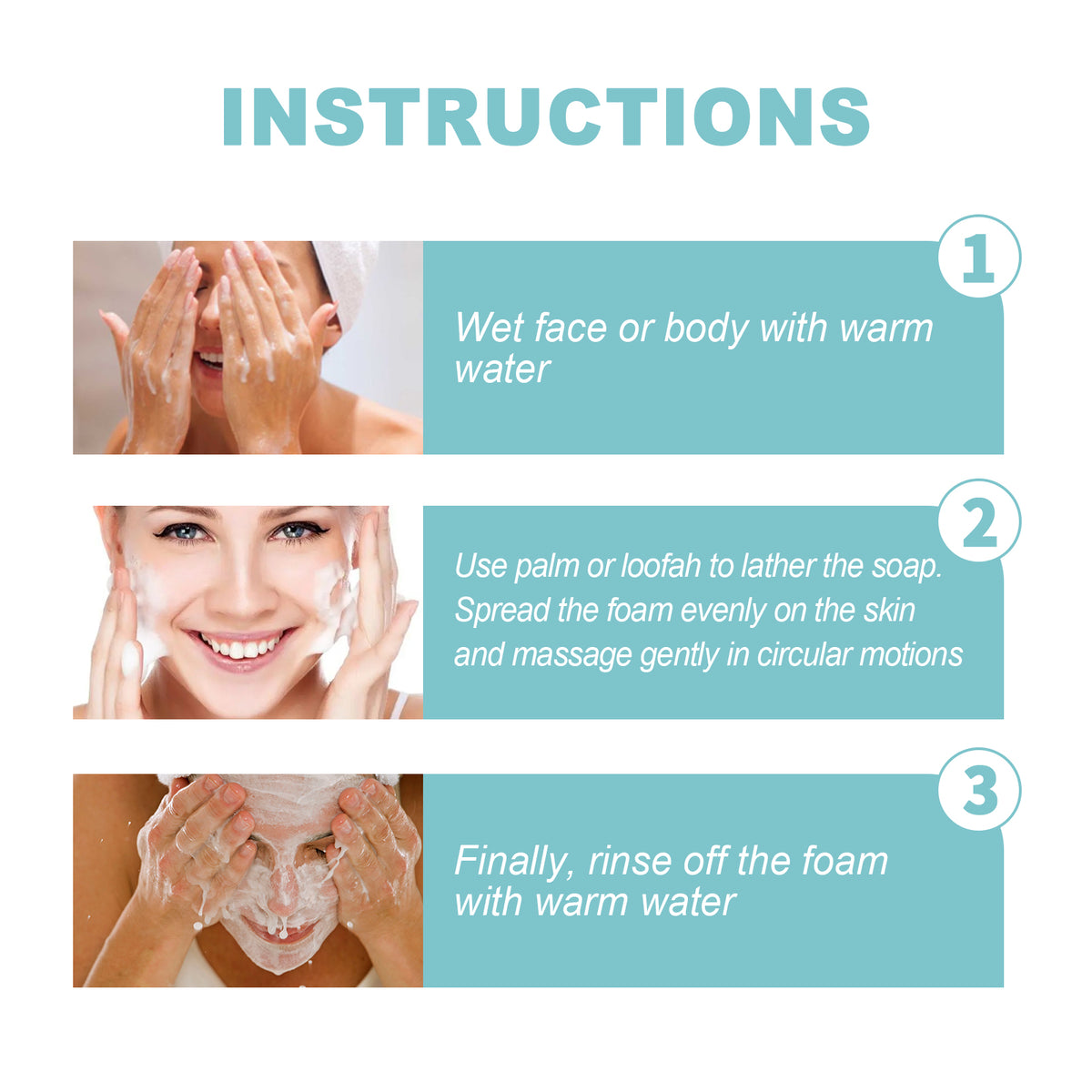 Protein Repair Cleansing Soap Cleans Pores, Lighens Acne Dark Spots, Moisturizes Brightening Face Wash Soap